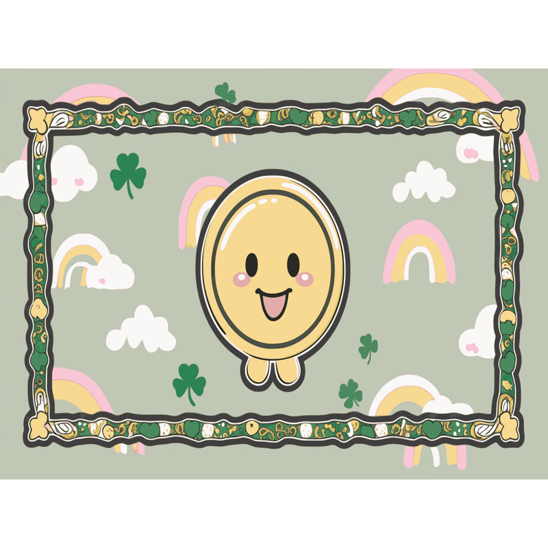 Tapis de fête The Holiday Aisle®, Rectangle 7' x 10'