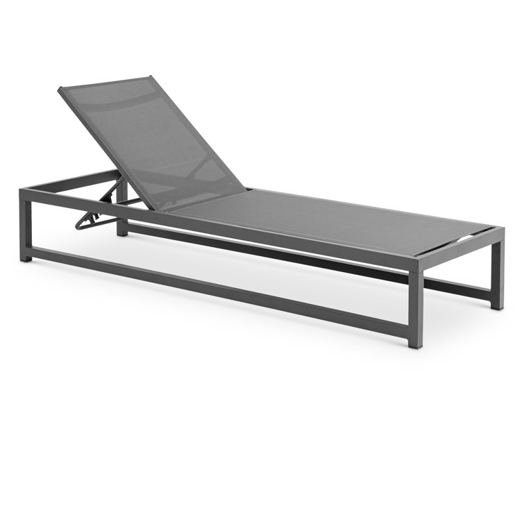79" Long Reclining Single Chaise with Cushions