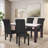 Tufted Full Back Nailhead Trim Parsons Upholstered Dining Chair Side Chair, Linen Traditional Armless Chairs with Solid Wood Legs for Dining Room Kitchen Living Room-1355097456