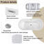 59'' x 29.51'' Freestanding Soaking Acrylic Bathtub