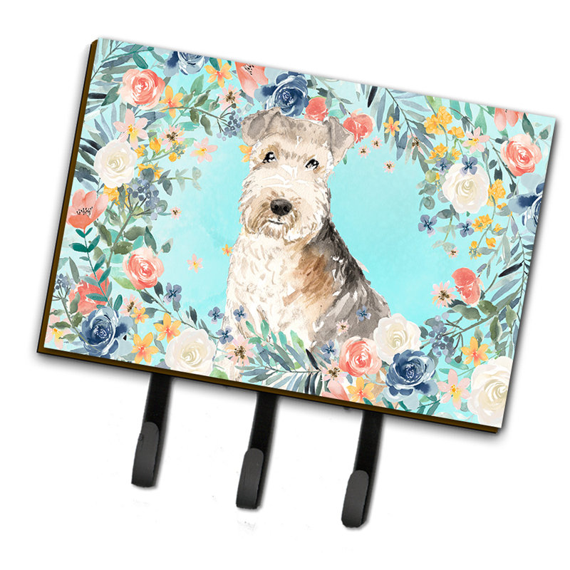 Organisateur de clés mural avec crochets à clés, Lakeland Terrier