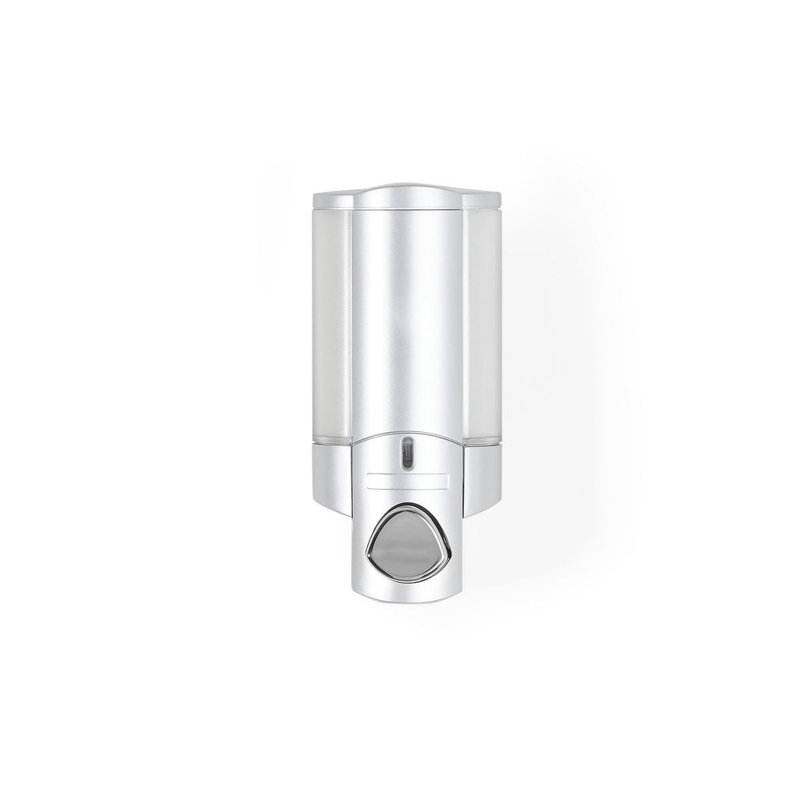 Distributeur de savon mural gris en plastique robuste