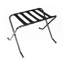 680×400×560mm Portable Metal Luggage Rack (black) - Durable Lightweight Foldable (or Fixed, If Non-foldable) For Home/hotel, Easy To Move