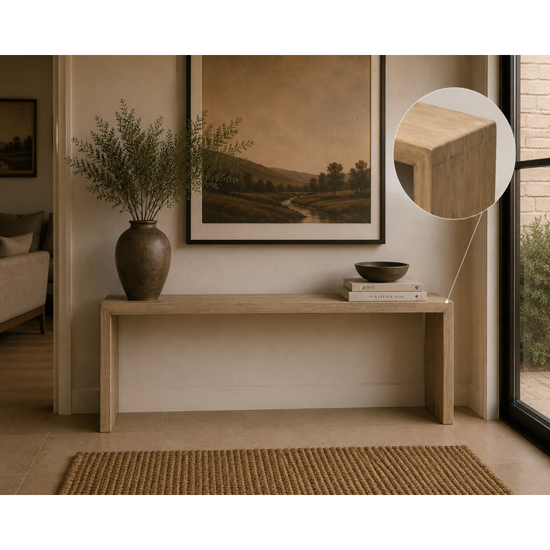 Heladio 72'' W Solid Wood Console Table