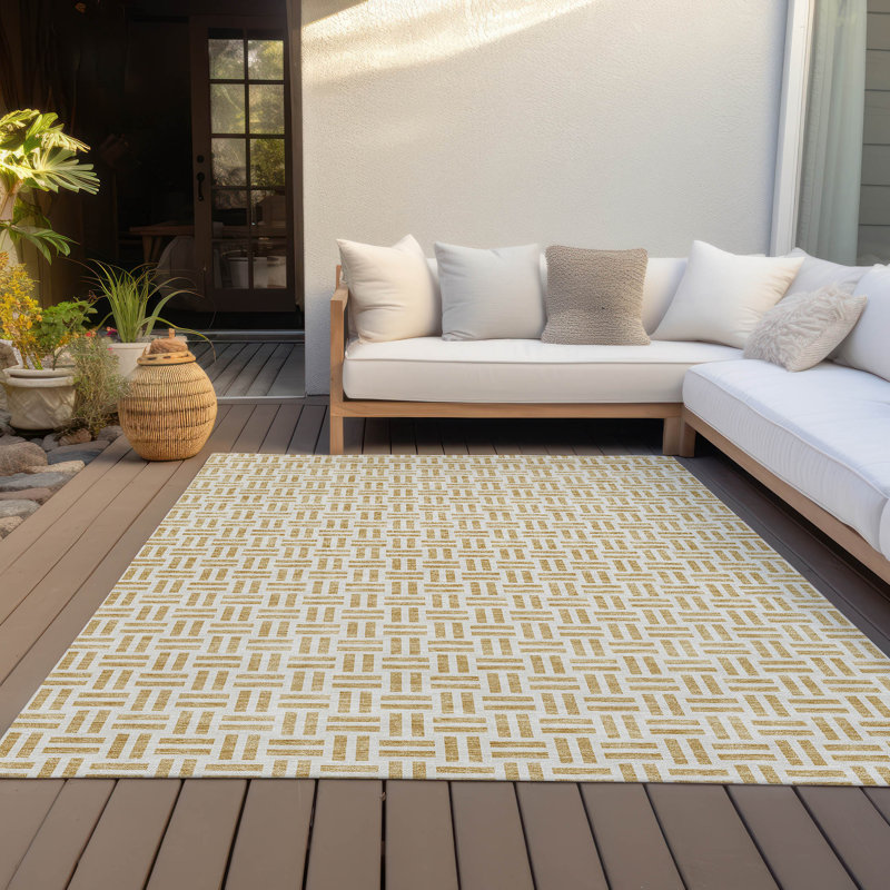 Aquaisha Geometric Indoor Rug, Rectangle 9' x 12'