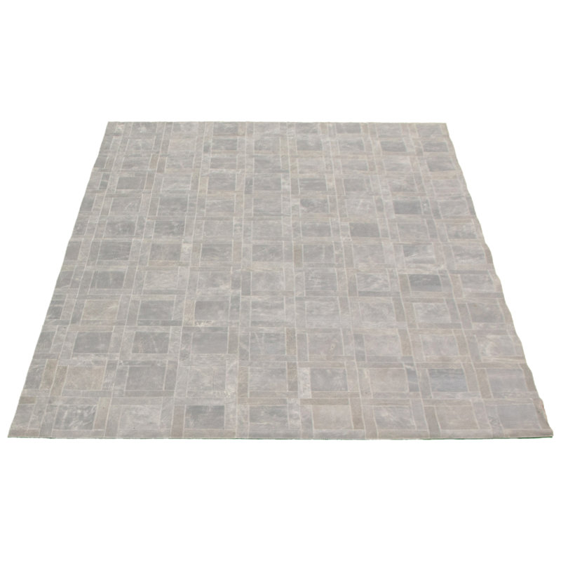 Cowhide Geometric Indoor Rug