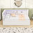 Upholstered Twin Daybed with Trundle, LED Lighting and USB Ports-106490994
