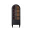 Vitrines en bois massif noir