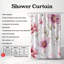 Rideau de douche 1 pièce Petal Wave-301464978