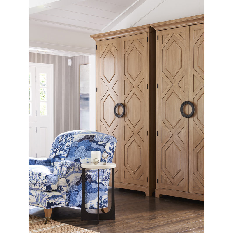 Newport Solid Wood China Cabinet, Sandstone