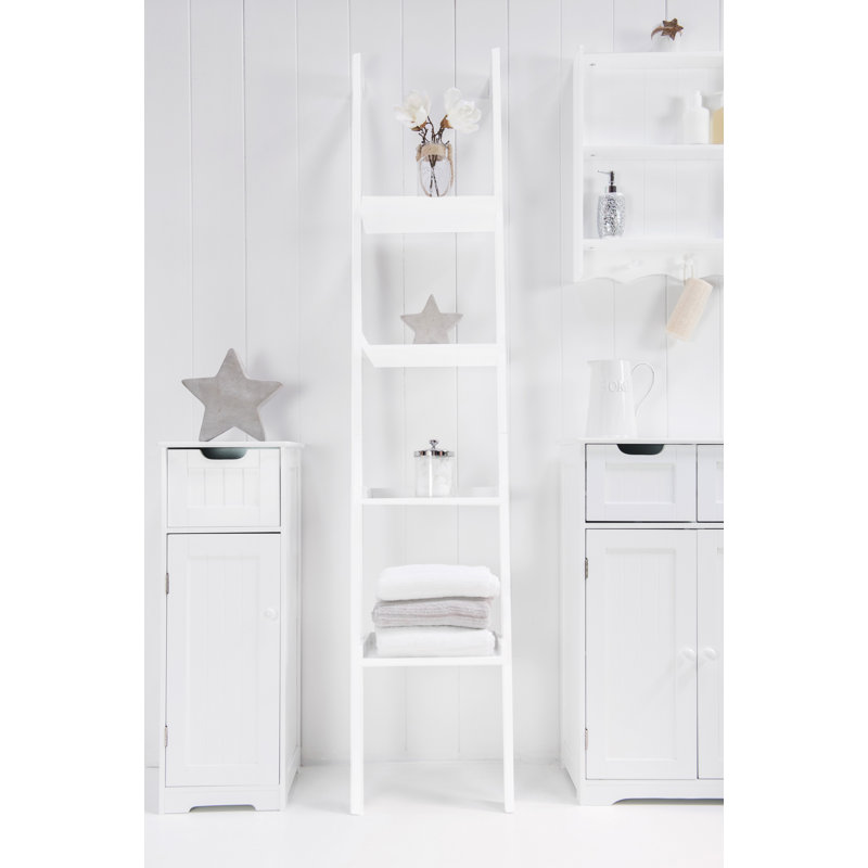 Shamus 180cm H x 36cm W Ladder Bookcase