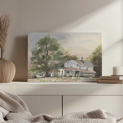 «Connecticut Farm House» par Stephen Calcasola, reproduction d'art sur toile
