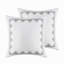 Housse de couette très grand en coton avec chenille - motifs accrocheurs, 2 taies décoratives, texture, imprimé géométrique, 4 coins de cravate intérieurs, literie douce-117331849