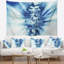 Tapisserie Fractal 3D Blue Splash Burst-28502068