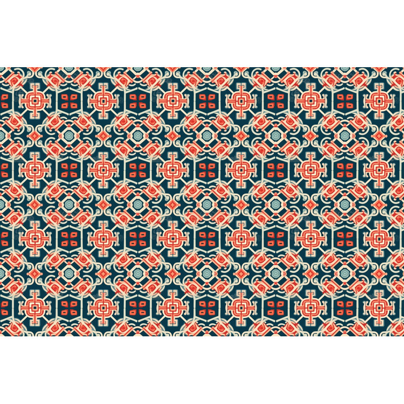 Tinsae Geometric Shower Curtain, H 84 po x l 70 po