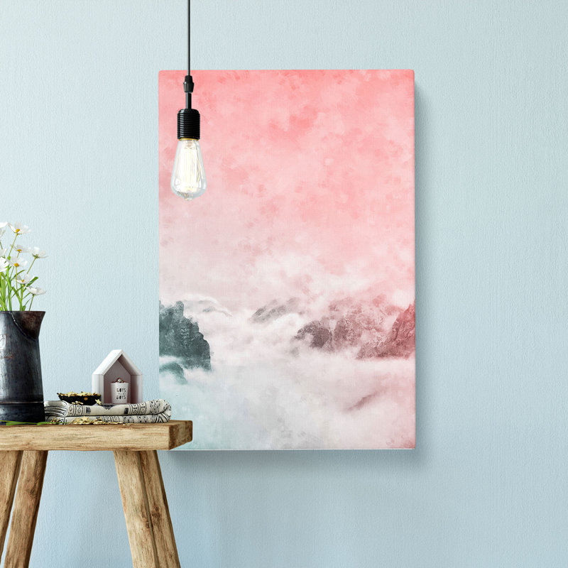 Cloudy Mountains - Wrapped Canvas, 91cm H x 60cm W x 3cm D