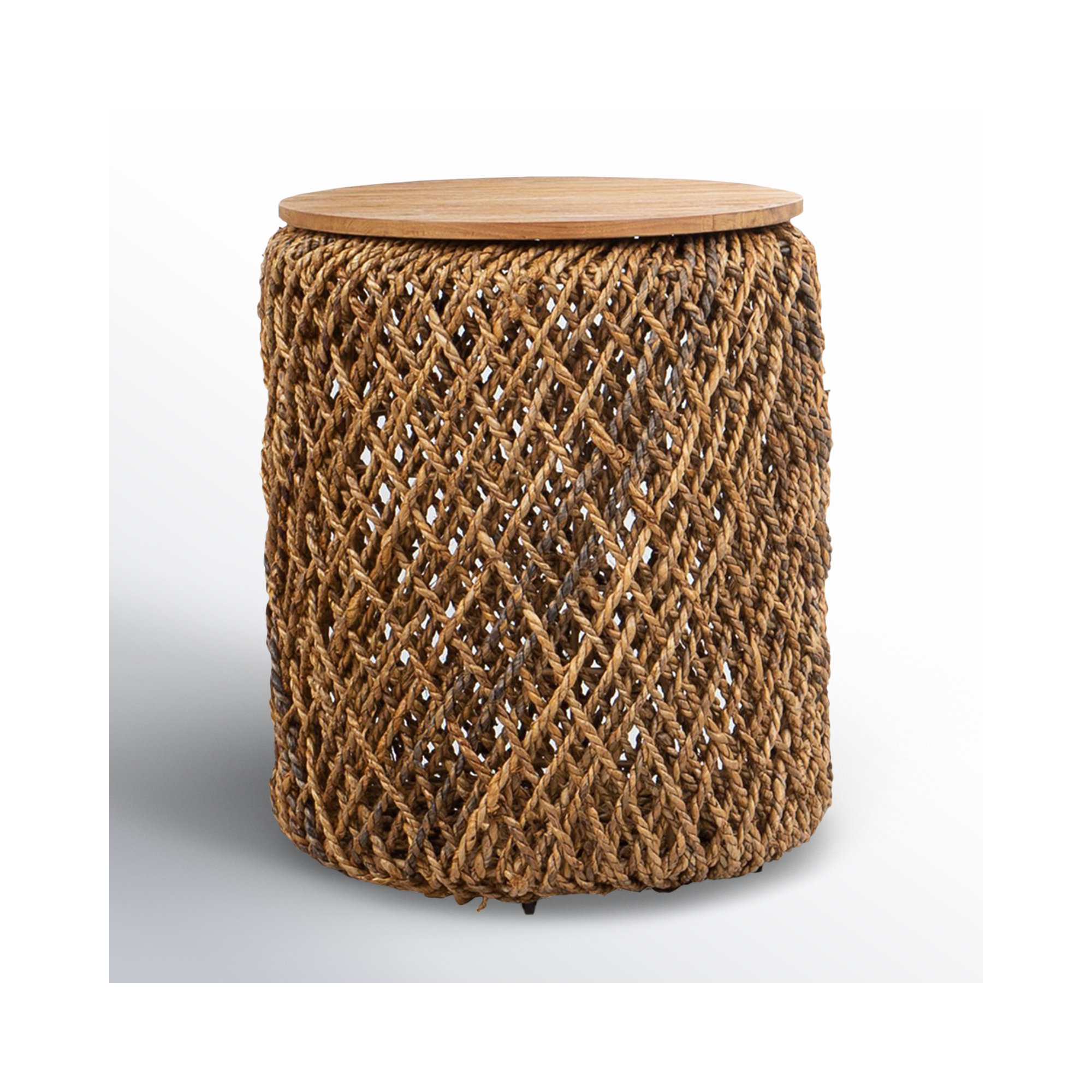 Lycus Solid Wood End Table, 16.5" H x 17.68" W x 17.68" D