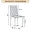 Chaises de salle à manger en polyuréthane avec dossier à boucle ergonomique et pieds en métal argenté, combinant confort et texture pour les espaces de salle à manger modernes.-1582843144-1582843151-1582843155
