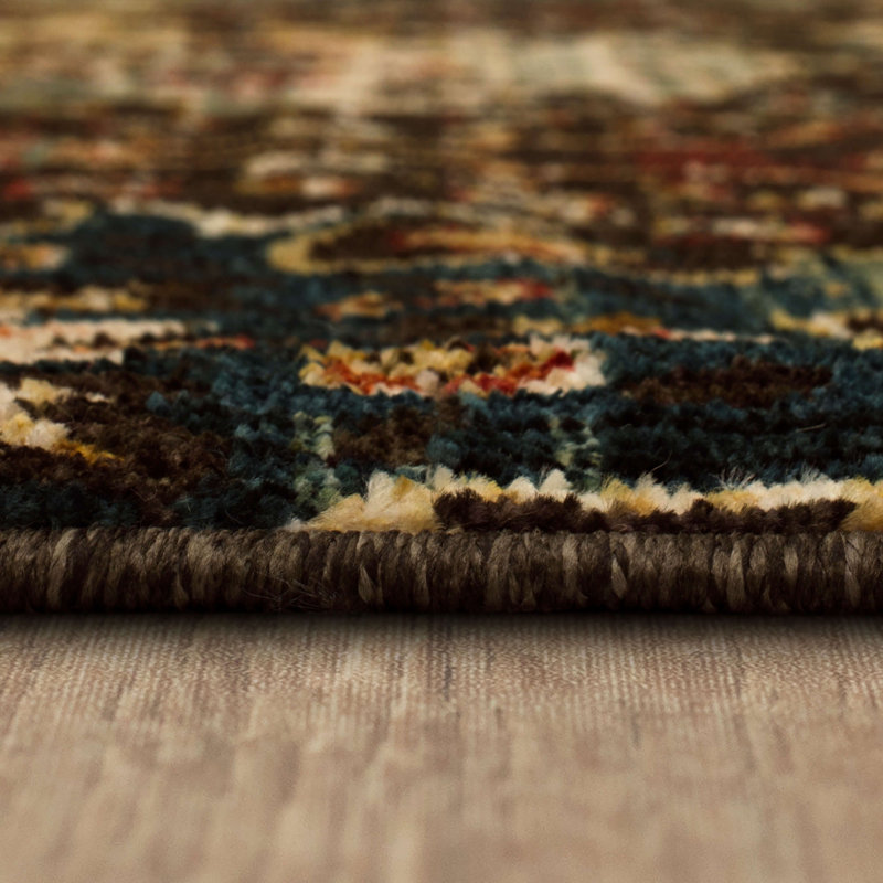 Tapis brun / orange Mortiz, Rectangle 3 pi x 5 pi