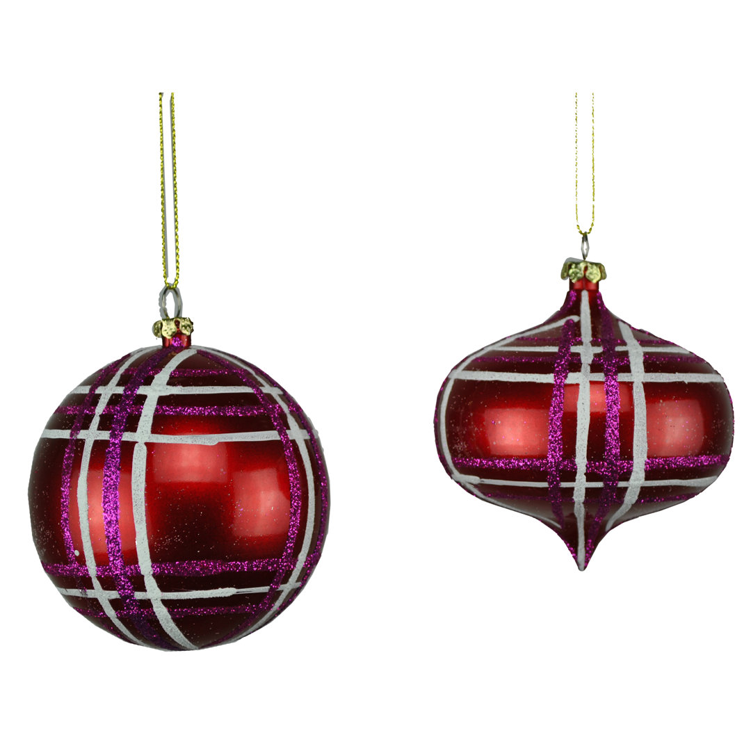 2 Piece Ornament Set (Set of 4) The Holiday Aisle® 