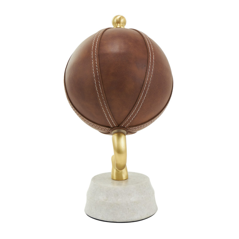 Leather Handmade Stitched Globe