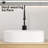 19 - 1/4″ Wide Oval Above Counter Vessel Sink, 12 3/8″ Deep, White Porcelain, Straight Line Texture And Strong Structure 19.66 In. Depth Countertop 12.39 Width, High Temperature Fired Non Absorbent