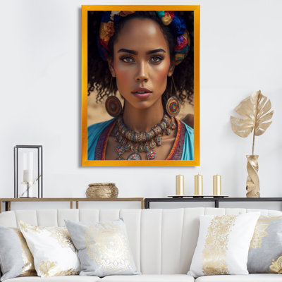 " Young Bohemian Woman With Brown Eyes I "
