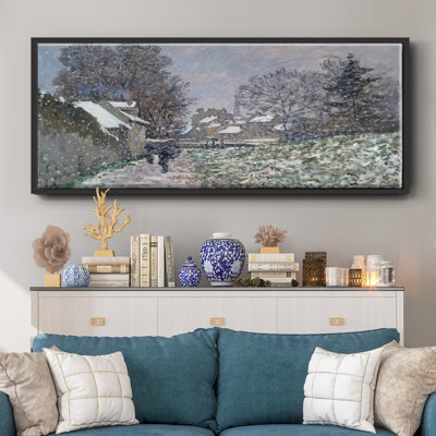 Snow at Argenteuil 02, 1874 q- Framed Canvas