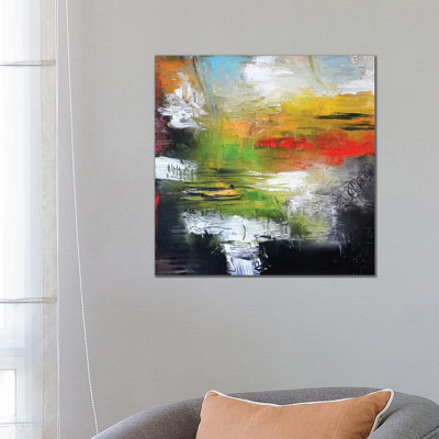 Abstract I 1 Piece Wrapped Canvas Wall Art