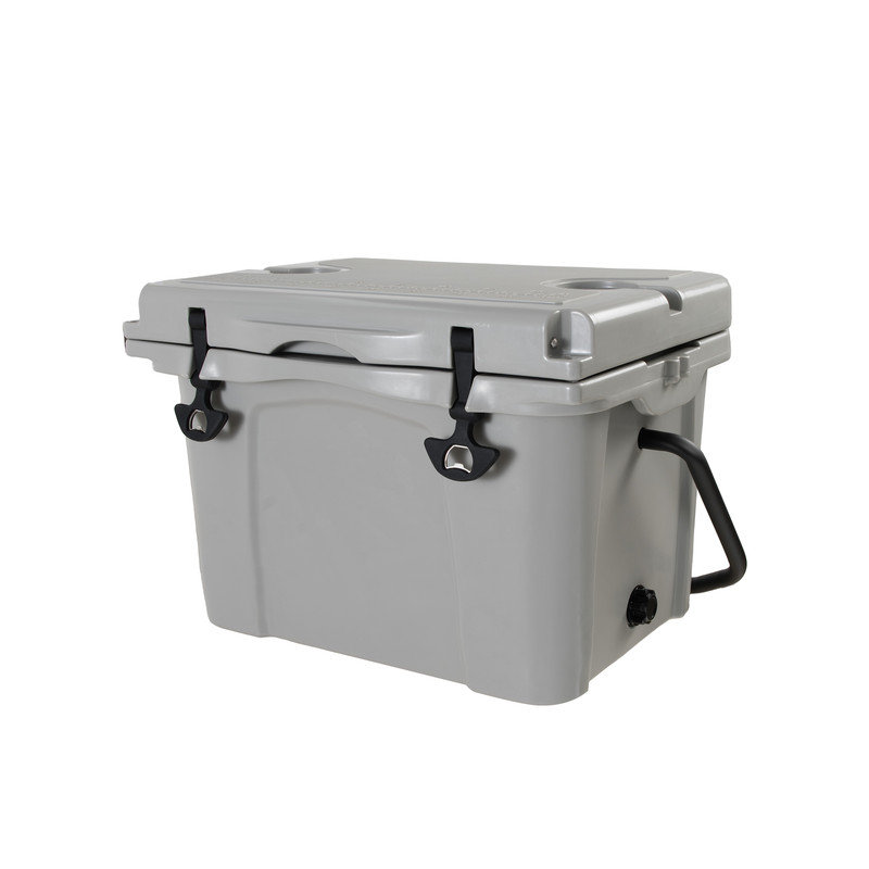 25QT Portable Cooler, Insulated Hard Cooler with Bottle Opener, Cup Holder, Forming Ruler, Travel, Beach, Camping, Fishing
