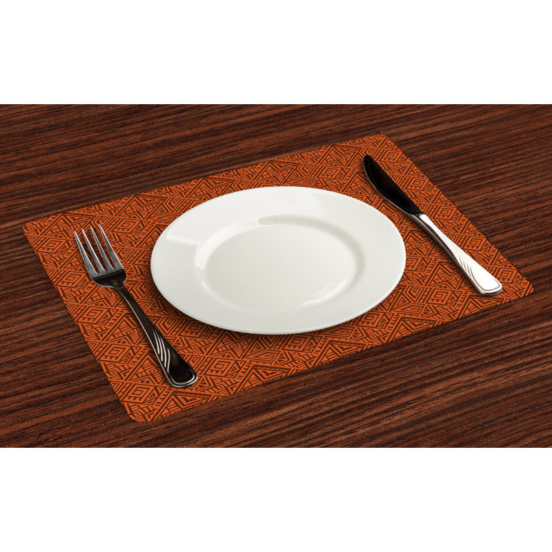 Polyester Geometric Rectangle Placemat