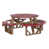 Scarlet Red Top/Antique Mahogany Base sélectionné