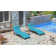 2-Piece Foldable "S"-Shaped Reclining Chaise Lounge Set With Adjustable Backrest And Foldable Rattan Coffee Table