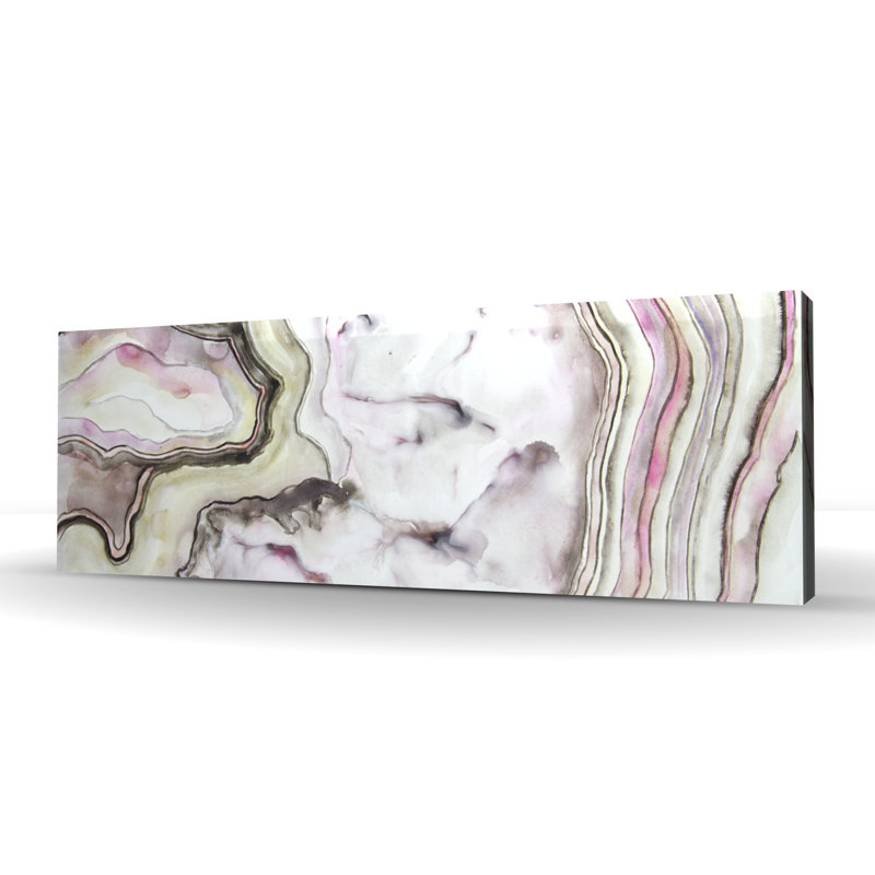 Agate - Toile abstraite beige pour une décoration intérieure élégante
