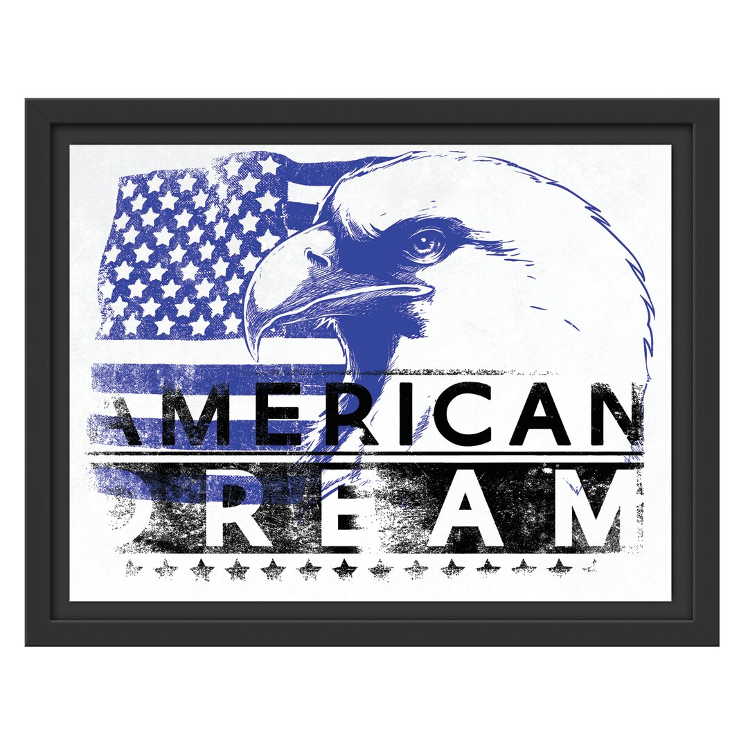 Gerahmtes Wandbild American dream Light