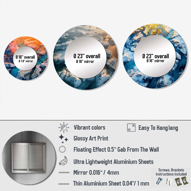 Miroir mural Lorice