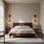Stone and Aluminium Flush Mounted Sconce