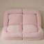 Canapé-lit convertible simple pliable, rose, la partie gauche du produit complet.-1488127785