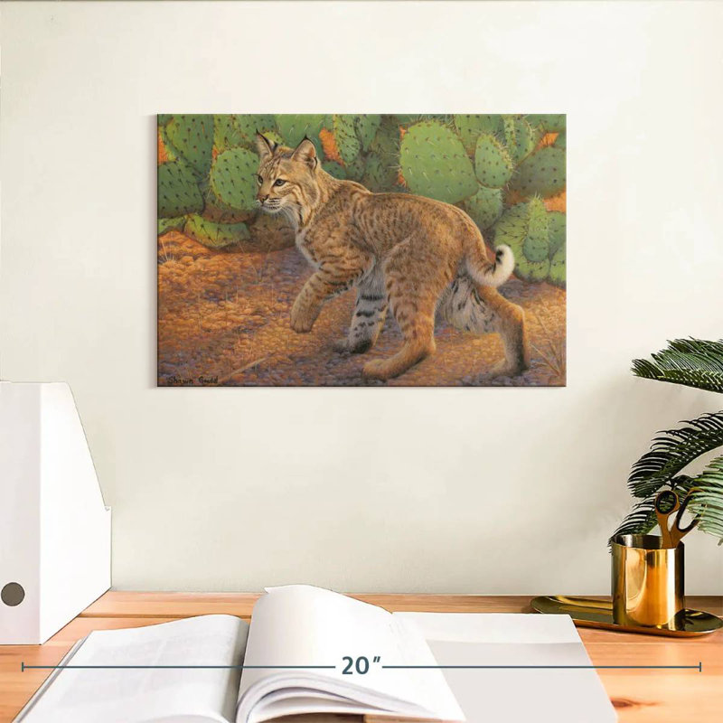 Brampt Curious Bobcat, 8" H x 12" W