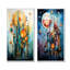 «Celestial Geometric Building», ensemble d'art mural sur toile à collage abstrait-102572714-102572715