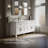 Quo Wall Mounted Single Bathroom Vanity with Solid Wood Top-124966460-91943346