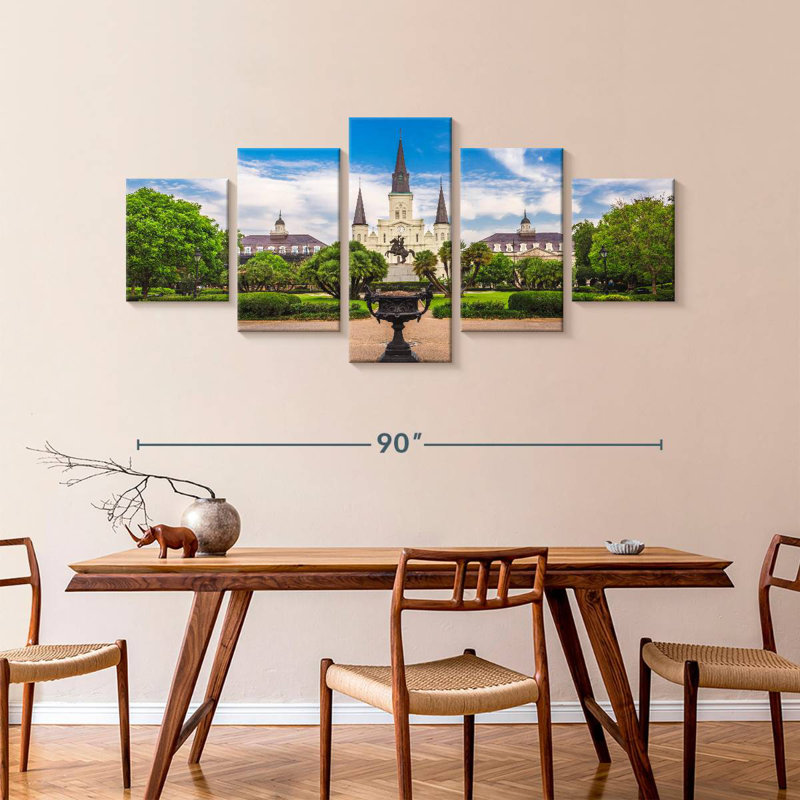 St. Louis Cathedral, 42" H x 92" W