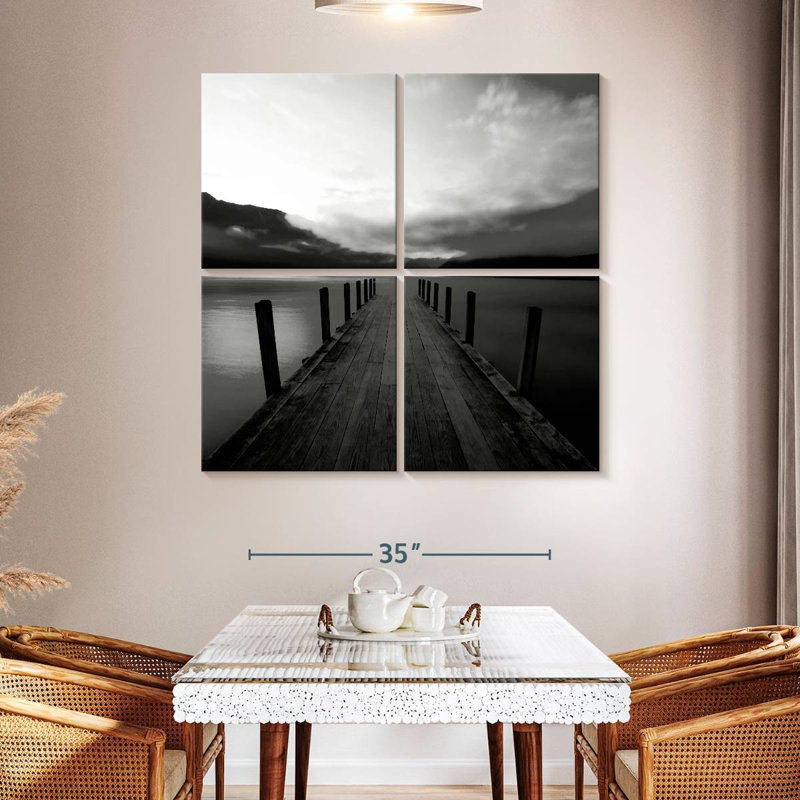 Serene Lake Jetty, 45" H x 45" W
