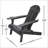 Folding Adirondack Chair With Slatted Back And Wide Armrests, Perfect For Outdoor Patio And Garden Relaxation-851243783