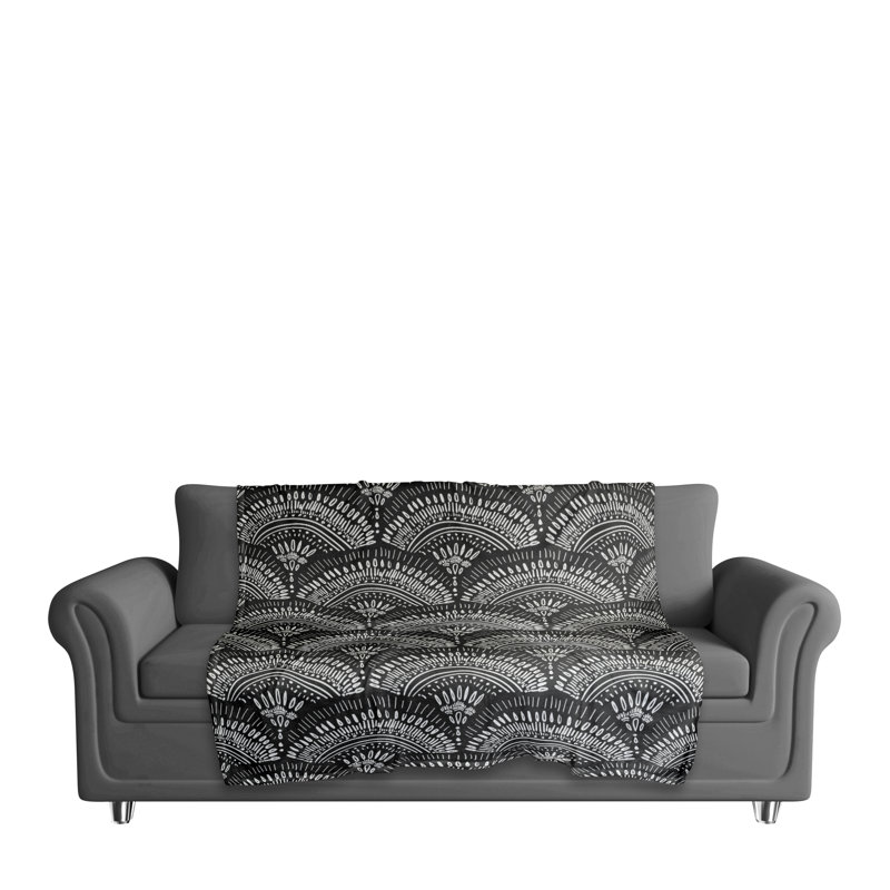 Bohemian Sketch Pattern Throw Blanket