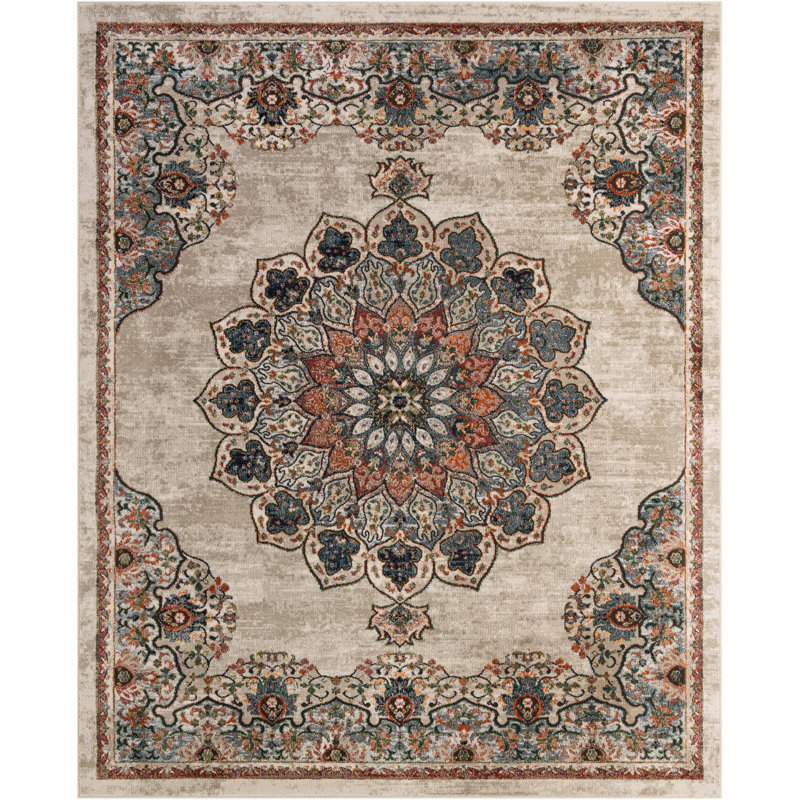 Tapis Tasharra, Beige, Rectangulaire 8 pi x 10 pi