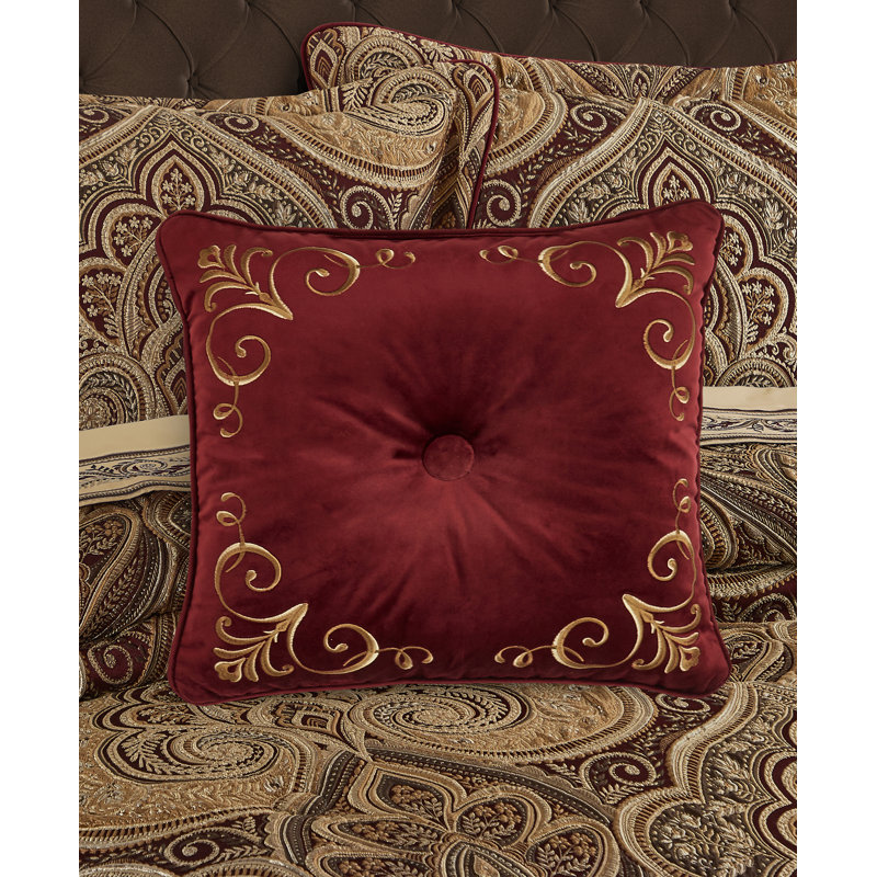 Bordeaux 18" Square Decorative Throw Pillow