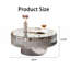 Table basse ronde ronde en miroir 30,91 po