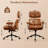 Albaugh Ergonomic Home Office Chair with Headrest, Large Executive Chair for Heavy Duty People, Mid-Century Big and Tall Lether Chair with Lumbar Support,  Computer Desk Task Chair for Home-1053797956