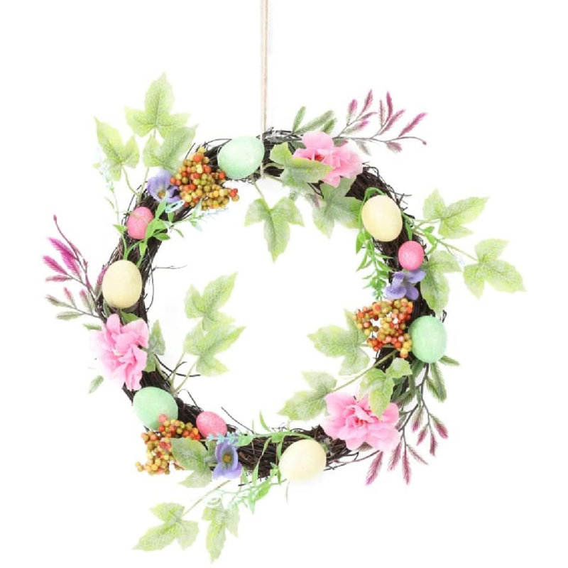Faux Cotton Silk 15'' Wreath